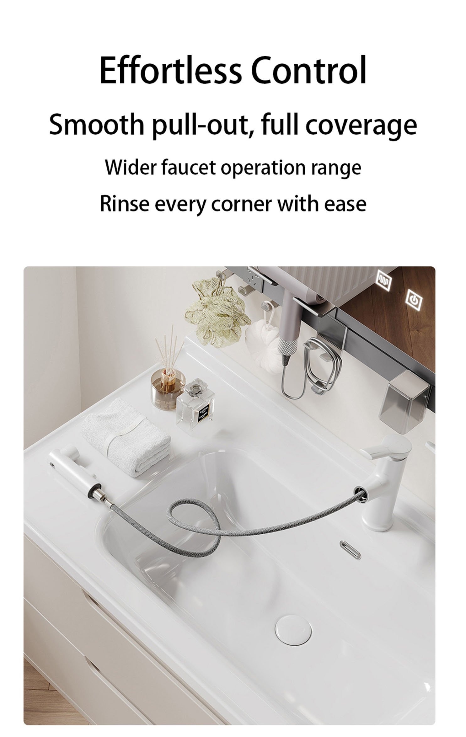 JATAII Single Drawer Mirror Cabinet DC002 detail 4