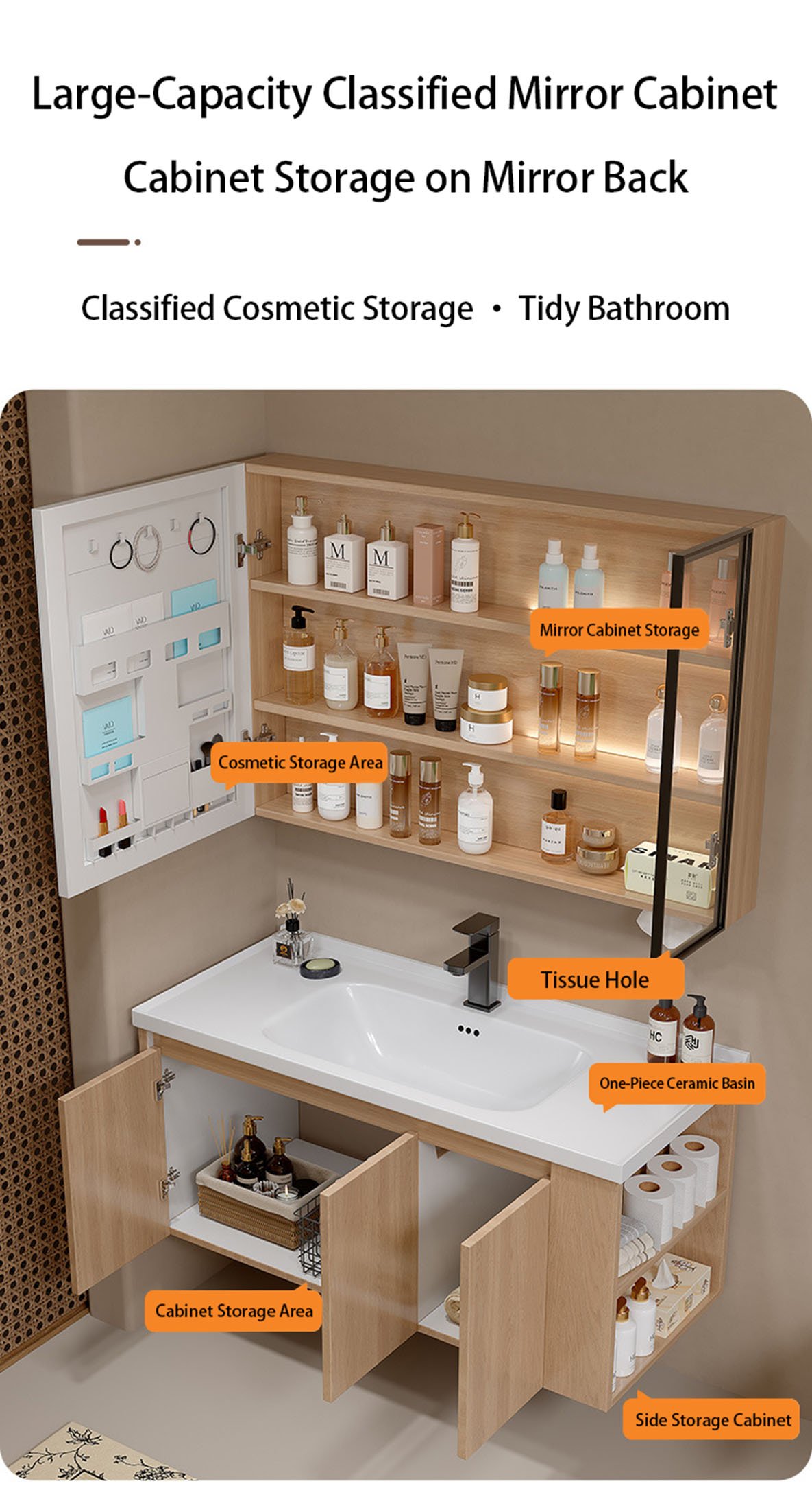 JATAII Honeycomb aluminum bathroom cabinet detail 9