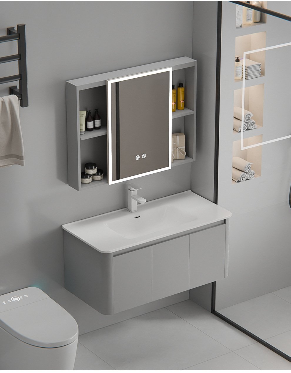 JATAII combined aluminum honeycomb bathroom detail 13