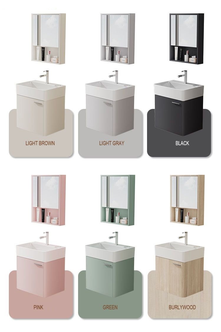 JATAII Wall-Mounted Small Vanity Floating Design for Guest Bath-MN002 detail