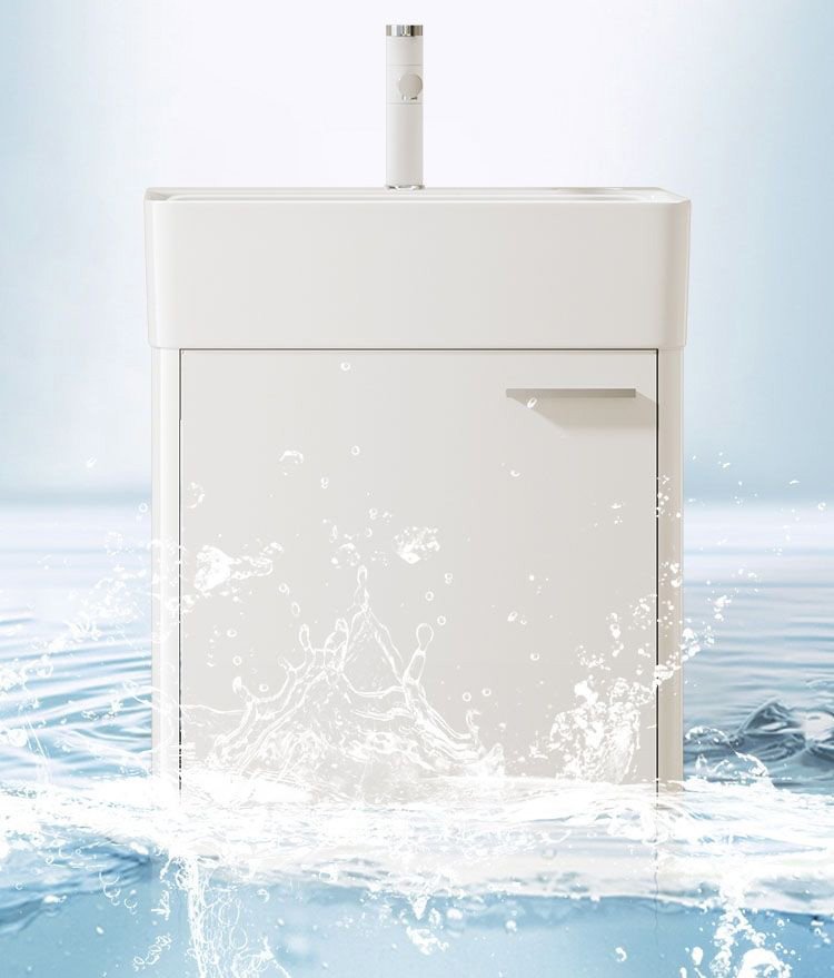 JATAII Wall-Mounted Small Vanity Floating Design for Guest Bath-MN002