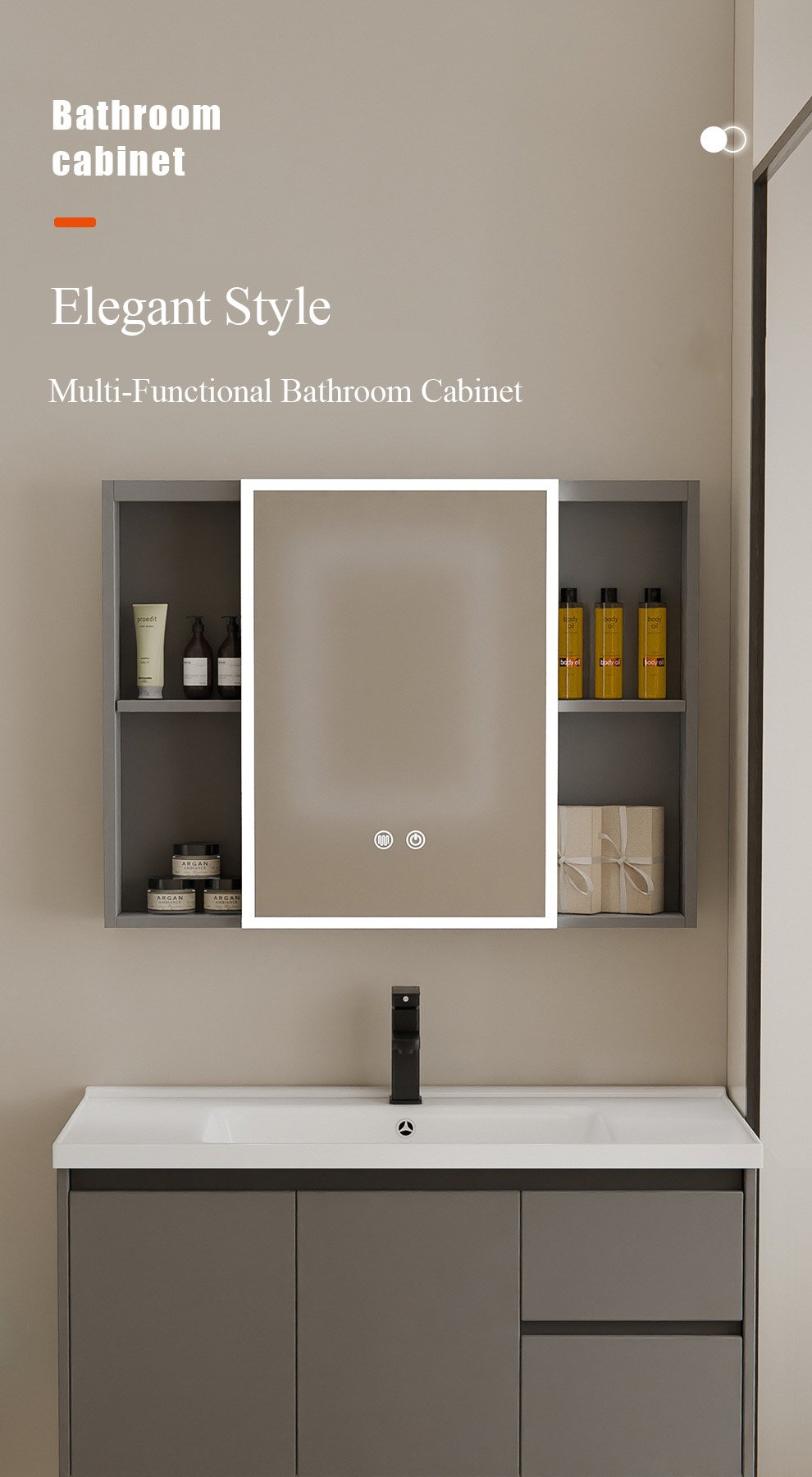 JATAII Vanity with Doors and Drawers MX001 detail 1