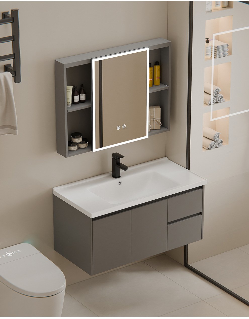 JATAII Vanity with Doors and Drawers MX001 detail 14