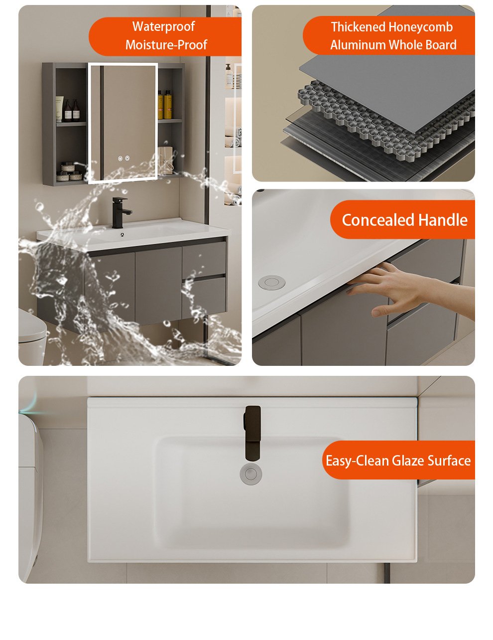 JATAII Vanity with Doors and Drawers MX001 detail 5