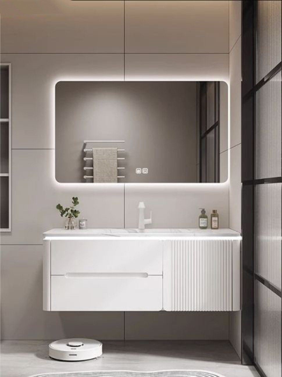 JATAII Vanity with Doors and Drawers MX002 detail 3