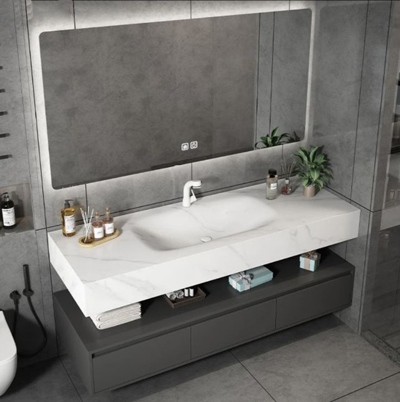 JATAII Vanity with Doors and Drawers MX002 detail 7