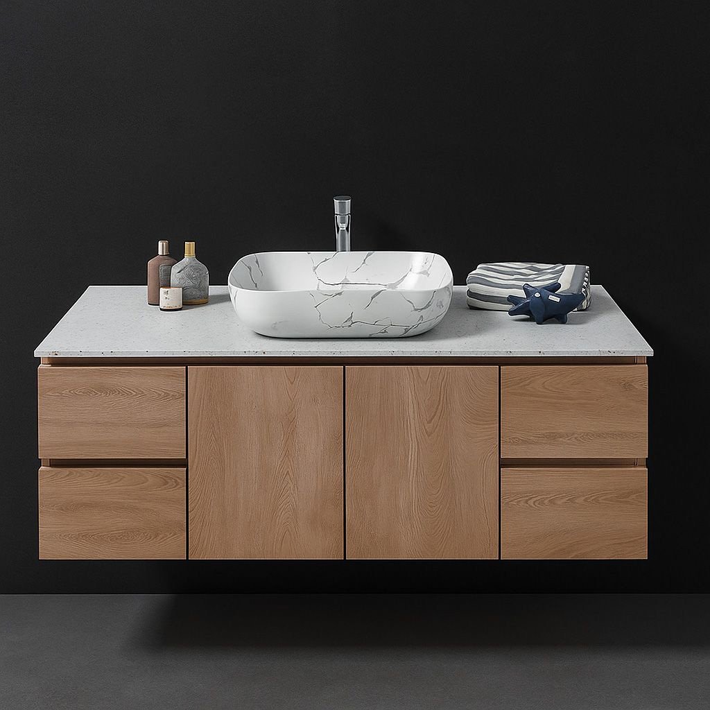 JATAII Vanity with Doors and Drawers MX002