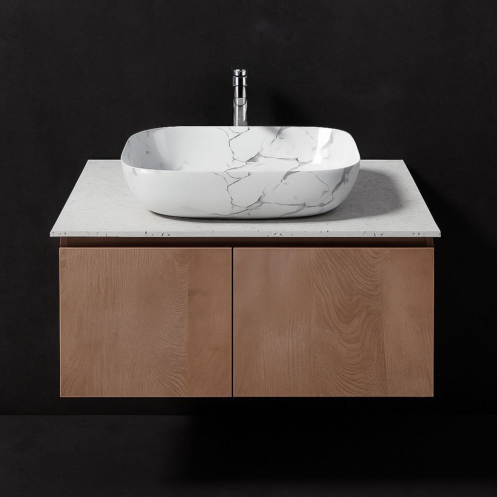 JATAII Vanity with Doors and Drawers MX002