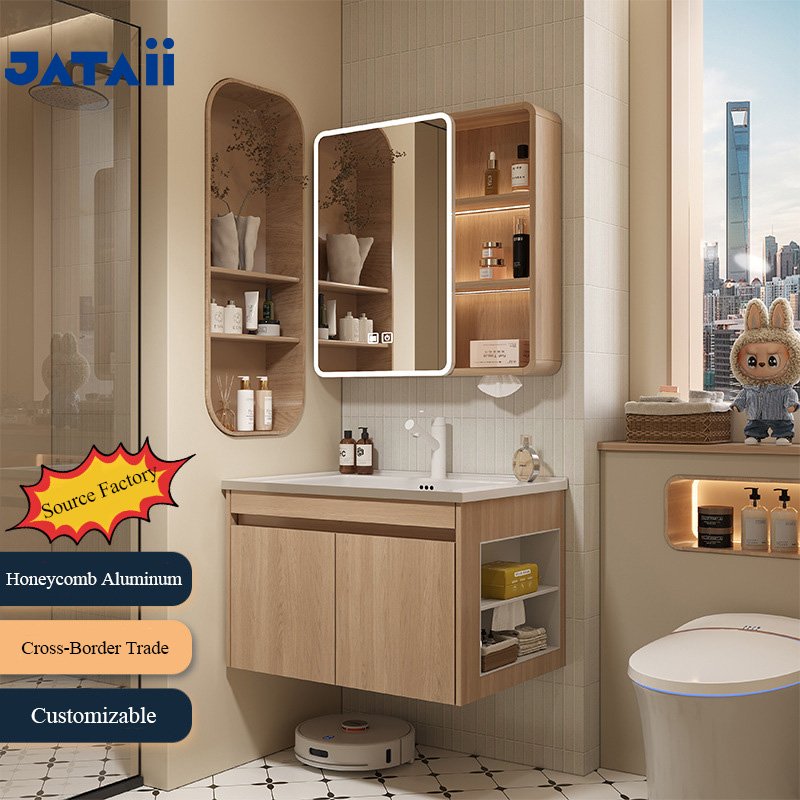 JATAII Wall-Mounted Bathroom Vanity with 2 Soft-Closing Drawers-SC001