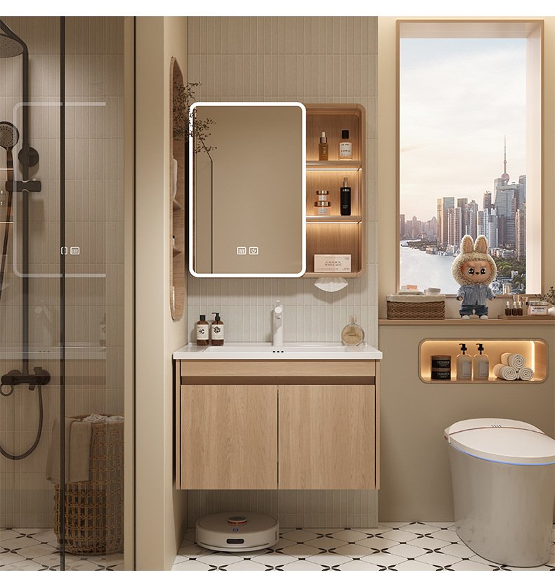 JATAII Wall-Mounted Bathroom Vanity with 2 Soft-Closing Drawers-SC001