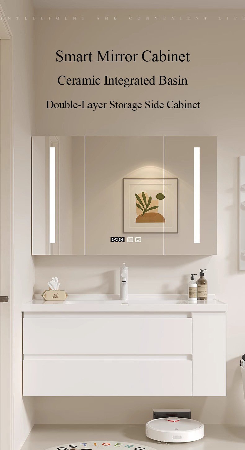 JATAII Wall-Mounted Bathroom Vanity with 2 Soft-Closing Drawers-SC002 detail 1