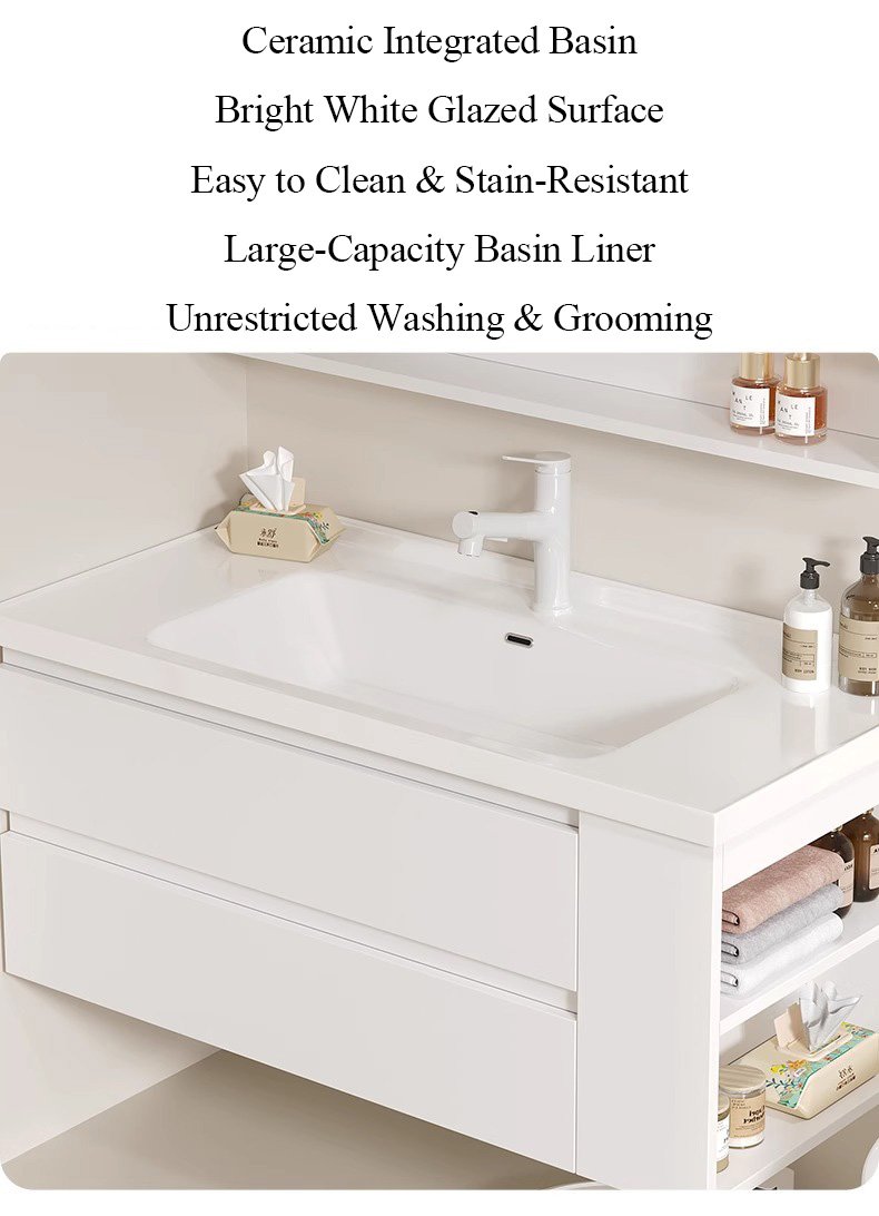 JATAII Wall-Mounted Bathroom Vanity with 2 Soft-Closing Drawers-SC002 detail 2