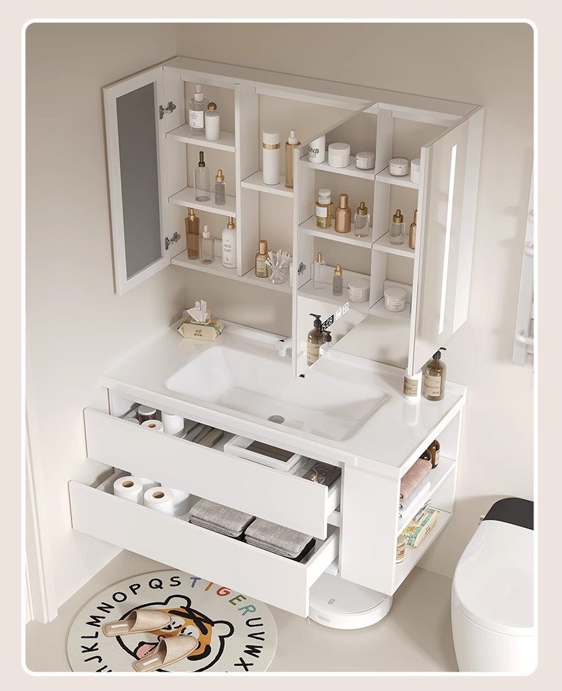 JATAII Wall-Mounted Bathroom Vanity with 2 Soft-Closing Drawers-SC002 detail 4