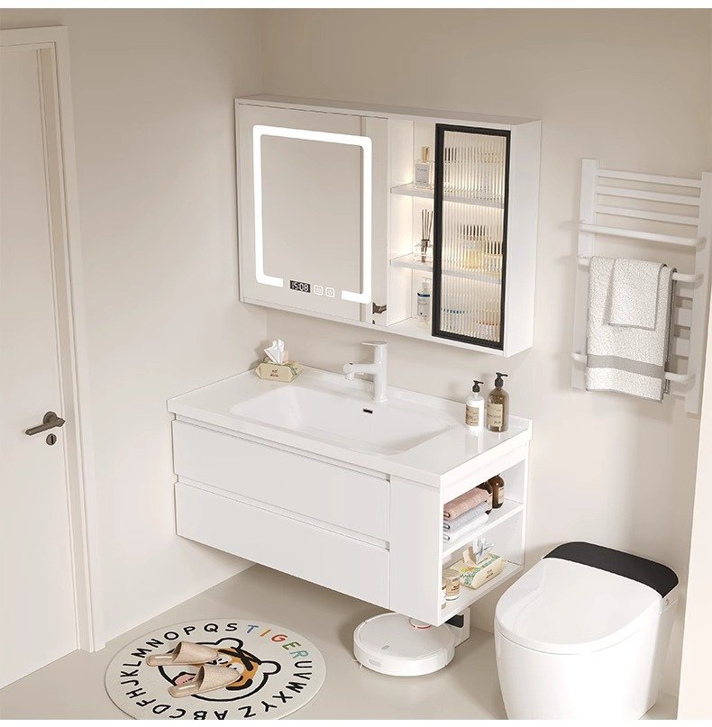 JATAII Wall-Mounted Bathroom Vanity with 2 Soft-Closing Drawers-SC002 detail 9