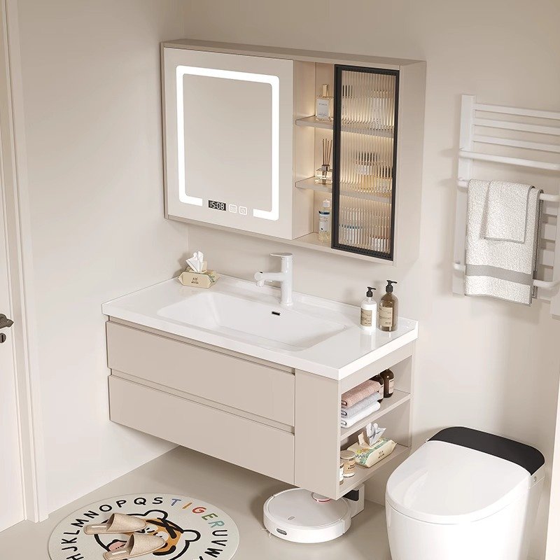 JATAII Wall-Mounted Bathroom Vanity with 2 Soft-Closing Drawers-SC002