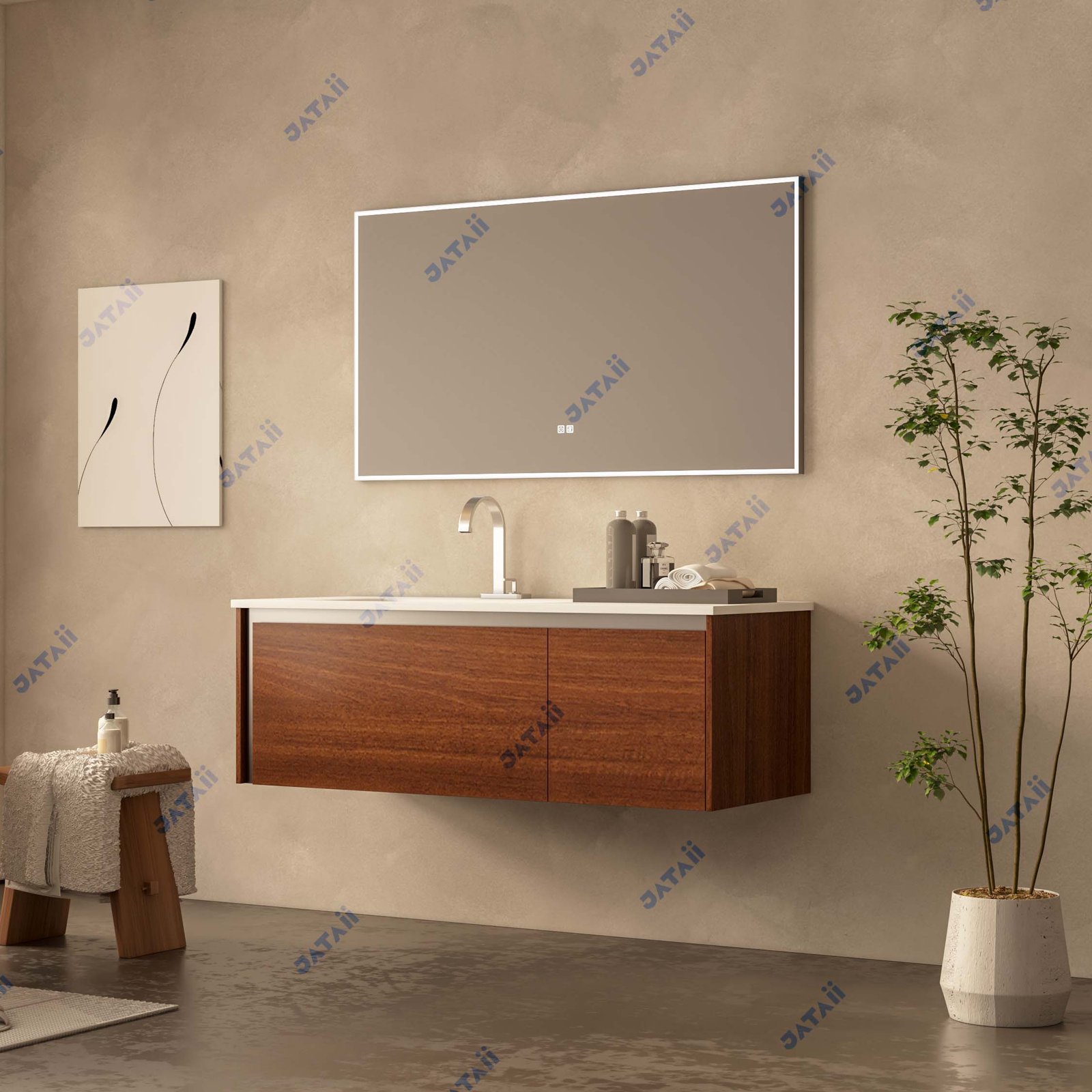 JATAII Modern Vanity Asymmetrical Mirror HT005