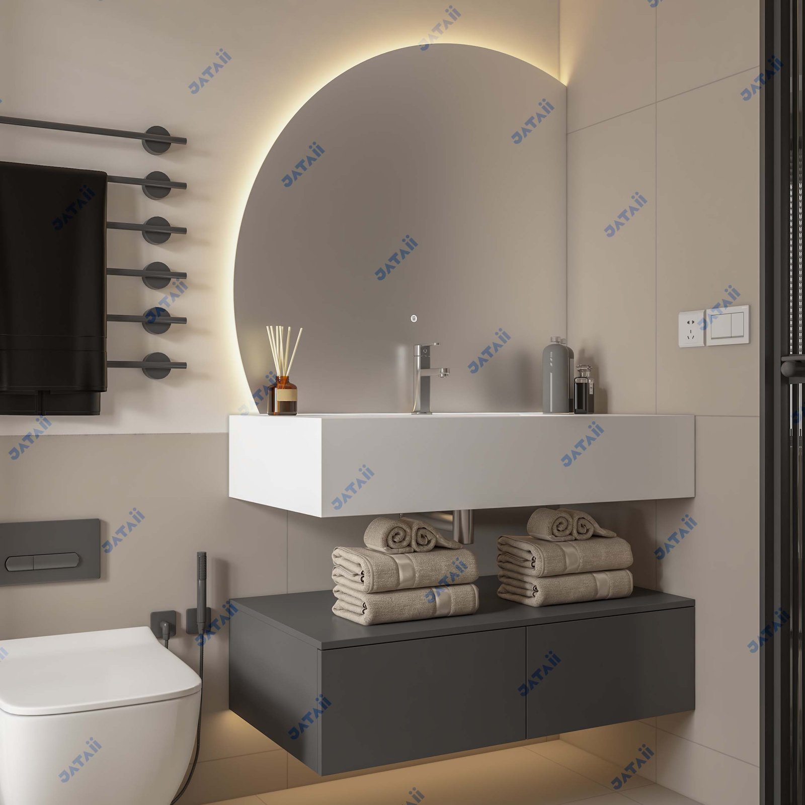 JATAII Two Tier Stainless Steel Honeycomb Vanity SC005