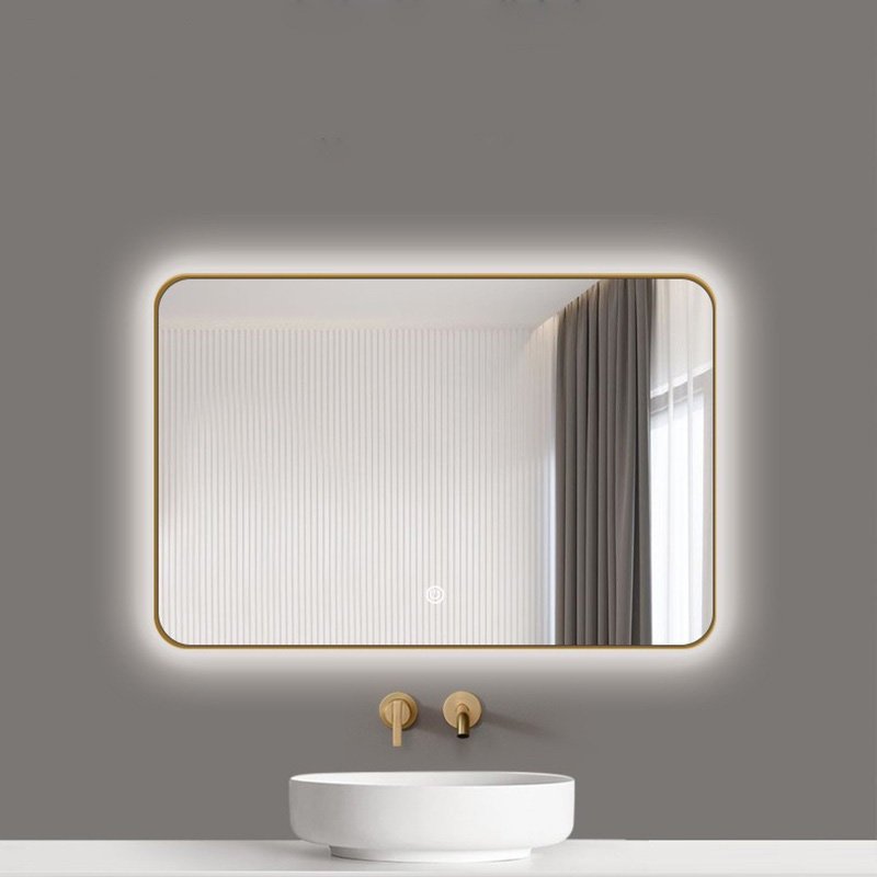 Square LED Backlit Smart Mirror - Sleek Edge