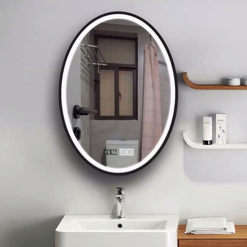 Round LED Backlit Smart Mirror - Premium Halo